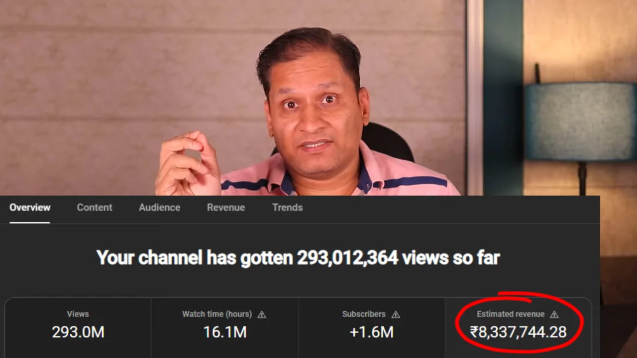Sharmaji Technical YouTube Earnings