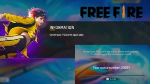 Free Fire Server Busy Problem Solved