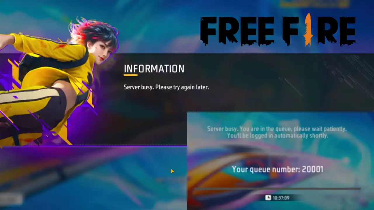 Free Fire Server Busy Problem Solved